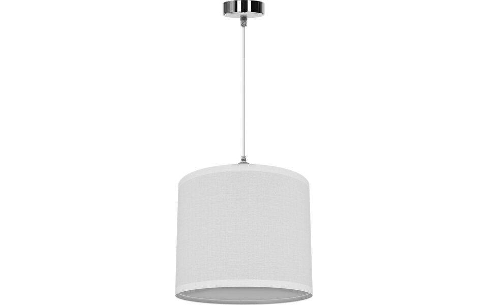 HLW LED Stoffen LED Hanglamp Aigi Utra - Mat Witte Rond LED Lamp met E27 Fitting