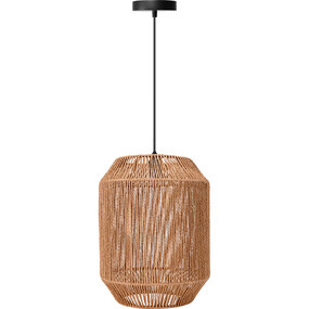 LED Hanglamp Aigi Aly - Mat Bruin Papier, E27 Fitting LED Hanglamp Aigi Aly - Mat Bruin Papier, E27 Fitting