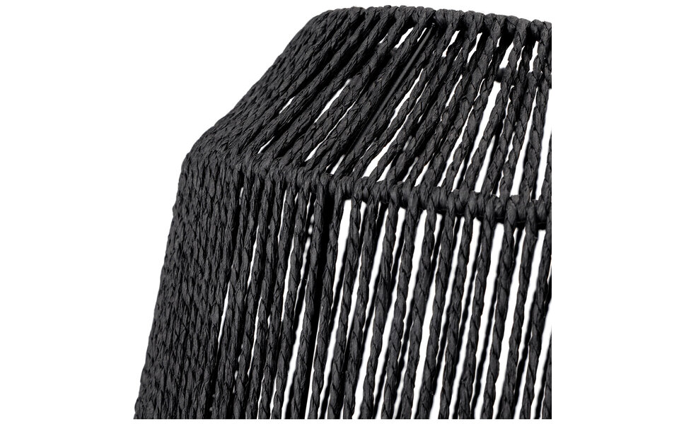 HLW LED LED Hanglamp Mat Zwart - Rond Papierarmatuur met E27 Fitting, 1 Lichtpunt