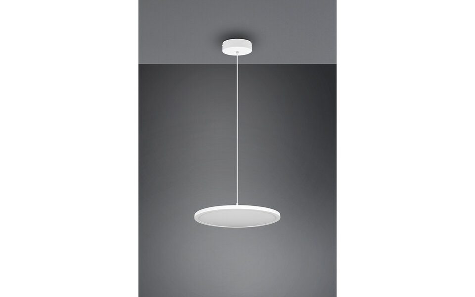 HLW LED Witte Dimbare LED Hanglamp 29W met Neutraal Wit Licht – Modern & Verstelbaar