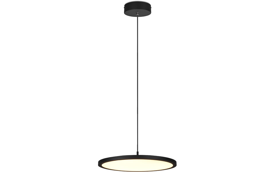 HLW LED Dimbare LED Hanglamp 29W - Mat Zwart & Wit, Warm Wit 3000K, Modern Design
