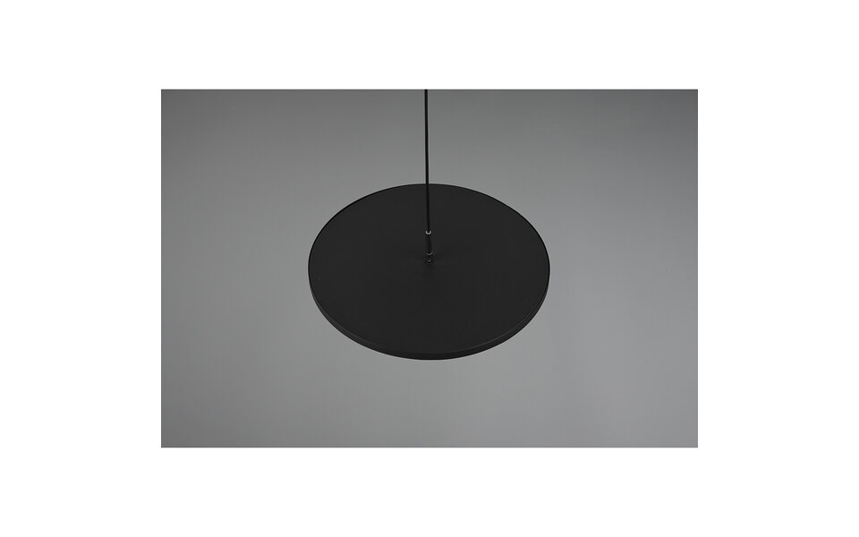 HLW LED Dimbare LED Hanglamp 29W - Mat Zwart & Wit, Warm Wit 3000K, Modern Design