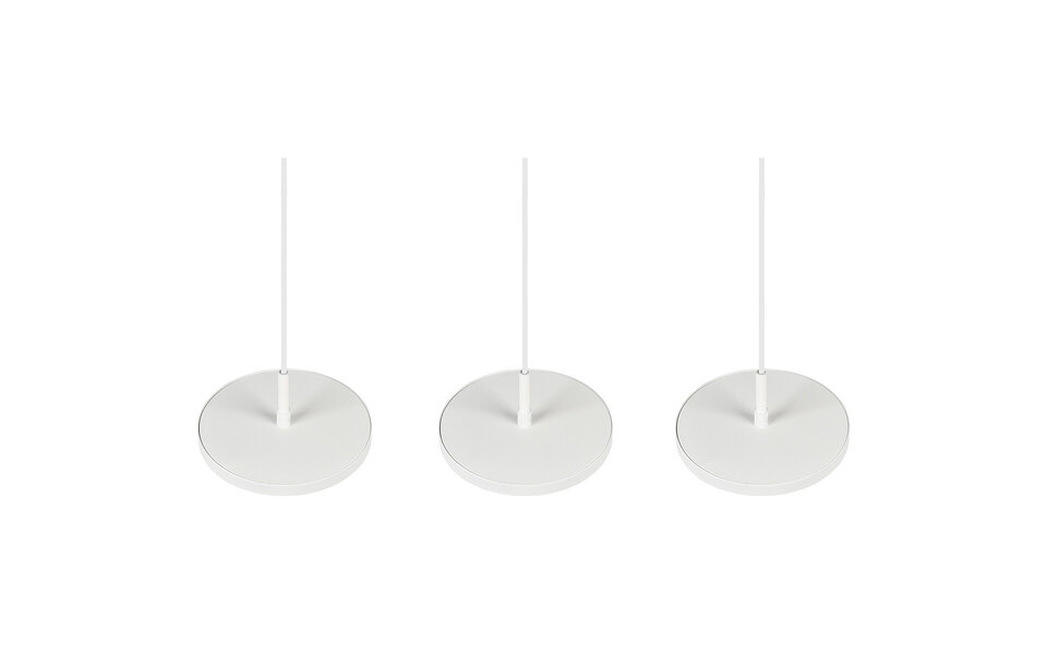 HLW LED Dimbare LED Hanglamp 30W - Mat Wit, Neutraal Wit Licht 4000K, 3-lichts HLW LED Dimbare LED Hanglamp 30W - Mat Wit, Neutraal Wit Licht 4000K, 3-lichts