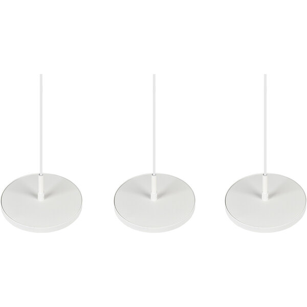 HLW LED Dimbare LED Hanglamp 30W - Mat Wit, Neutraal Wit Licht 4000K, 3-lichts