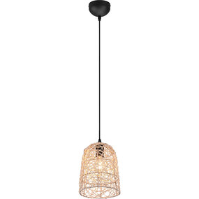 LED Hanglamp Hout - Trion Lopar | 1-lichts Warm Bruin