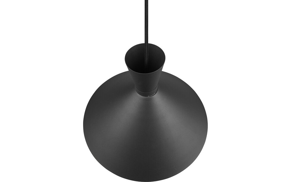 HLW LED LED Hanglamp Trion Ewomi - Mat Zwart Aluminium, Ø35cm, E27 Fitting