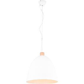 LED Hanglamp Mat Wit - E27 Fitting - Tot 60W LED Lamp