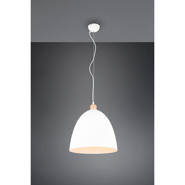 HLW LED Witte LED Hanglamp Trion Jaguar - Mat Wit Aluminium - 60W LED E27