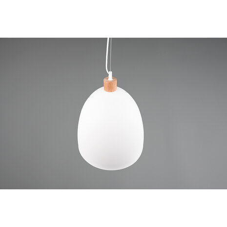 HLW LED Witte LED Hanglamp Trion Jaguar - Mat Wit Aluminium - 60W LED E27