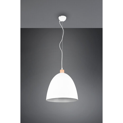 HLW LED Witte LED Hanglamp Trion Jaguar - Mat Wit Aluminium - 60W LED E27