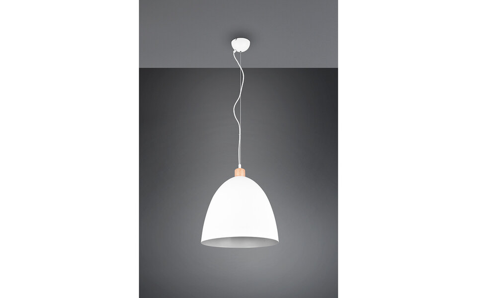 HLW LED Witte LED Hanglamp Trion Jaguar - Mat Wit Aluminium - 60W LED E27