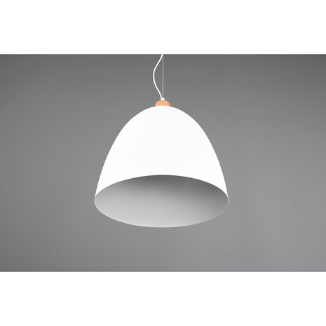 HLW LED Witte LED Hanglamp Trion Jaguar - Mat Wit Aluminium - 60W LED E27