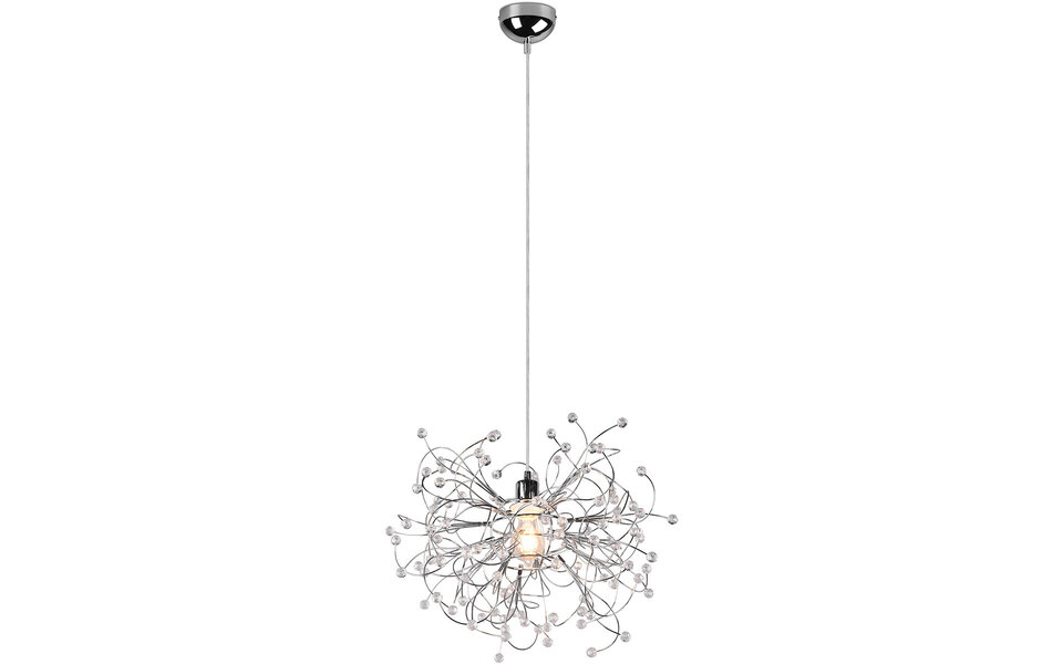 HLW LED LED Hanglamp Trion Guston - Mat Chroom, Aluminium, E27 Fitting, Verstelbaar