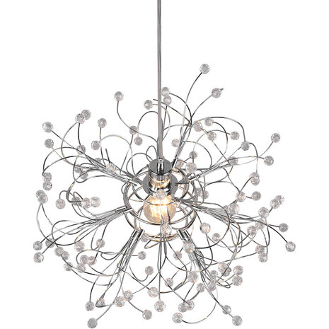 HLW LED LED Hanglamp Trion Guston - Mat Chroom, Aluminium, E27 Fitting, Verstelbaar