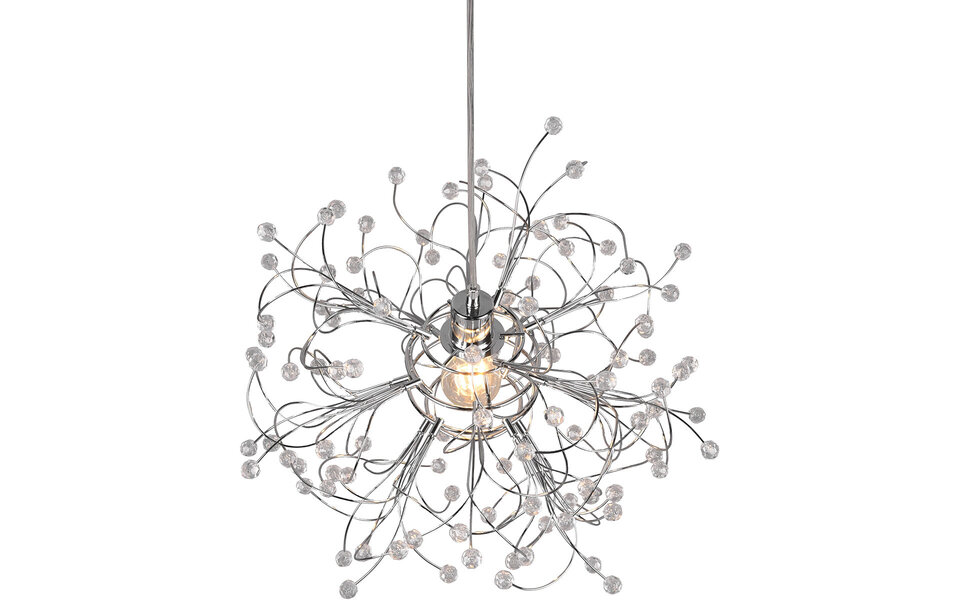 HLW LED LED Hanglamp Trion Guston - Mat Chroom, Aluminium, E27 Fitting, Verstelbaar