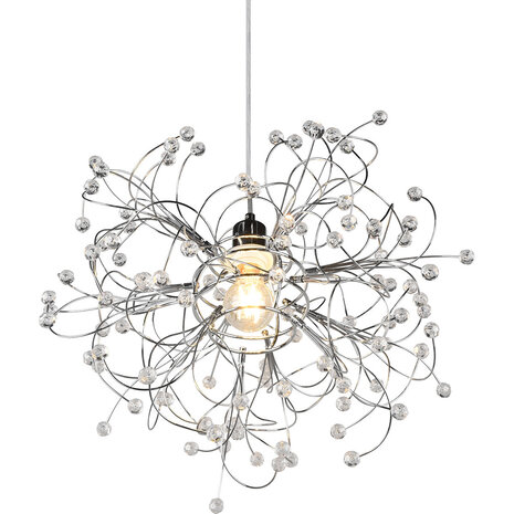 HLW LED LED Hanglamp Trion Guston - Mat Chroom, Aluminium, E27 Fitting, Verstelbaar