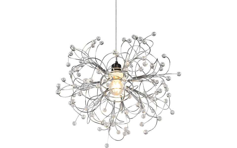 HLW LED LED Hanglamp Trion Guston - Mat Chroom, Aluminium, E27 Fitting, Verstelbaar