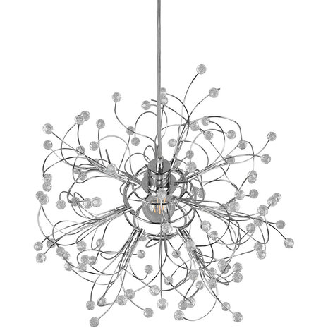 HLW LED LED Hanglamp Trion Guston - Mat Chroom, Aluminium, E27 Fitting, Verstelbaar