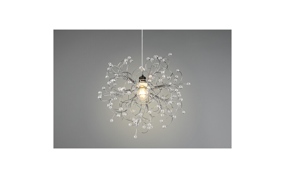 HLW LED LED Hanglamp Trion Guston - Mat Chroom, Aluminium, E27 Fitting, Verstelbaar