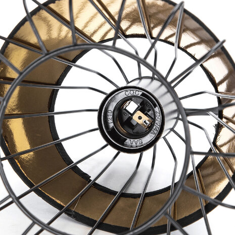 HLW LED Klassieke LED Hanglamp Aigi Pendin - Zwarte LED Lamp met E27 Fitting & Aluminium Frame