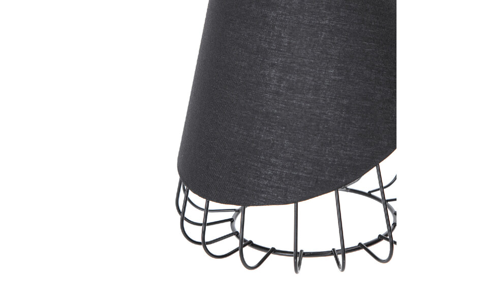 HLW LED Klassieke LED Hanglamp Aigi Pendin - Zwarte LED Lamp met E27 Fitting & Aluminium Frame