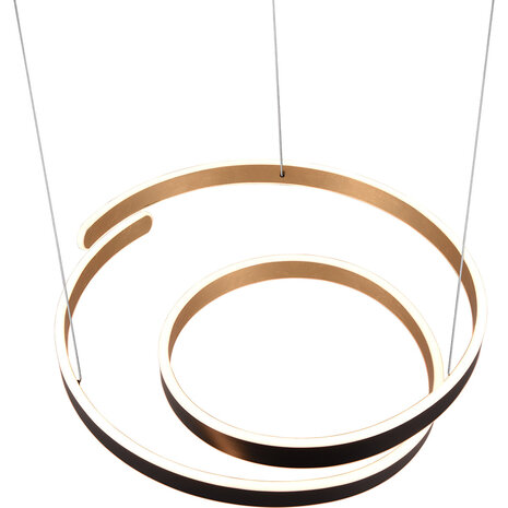 HLW LED Metalen Dimbare LED Hanglamp 68W - Zwart, Wit & Goud - Warm Wit 3000K HLW LED Metalen Dimbare LED Hanglamp 68W - Zwart, Wit & Goud - Warm Wit 3000K