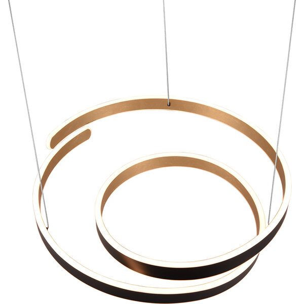 HLW LED Metalen Dimbare LED Hanglamp 68W - Zwart, Wit & Goud - Warm Wit 3000K HLW LED Metalen Dimbare LED Hanglamp 68W - Zwart, Wit & Goud - Warm Wit 3000K