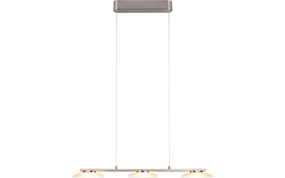 HLW LED Moderne Metalen LED Hanglamp 9W - Dimbaar, Warm Wit 3000K, Mat Nikkel
