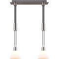LED Hanglamp Trion Stey - Metalen LED Hanglamp met Glas, E27 Fitting, 2-lichts