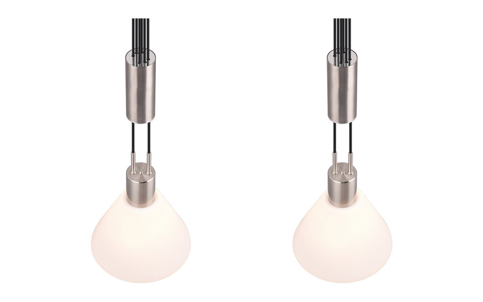 HLW LED LED Hanglamp Trion Stey - Metalen LED Hanglamp met Glas, E27 Fitting, 2-lichts