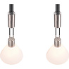 HLW LED LED Hanglamp Trion Stey - Metalen LED Hanglamp met Glas, E27 Fitting, 2-lichts HLW LED LED Hanglamp Trion Stey - Metalen LED Hanglamp met Glas, E27 Fitting, 2-lichts
