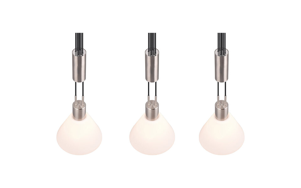 HLW LED LED Hanglamp Trion Stey - Metalen LED Hanglamp met Glas en 3 Lichtpunten HLW LED LED Hanglamp Trion Stey - Metalen LED Hanglamp met Glas en 3 Lichtpunten