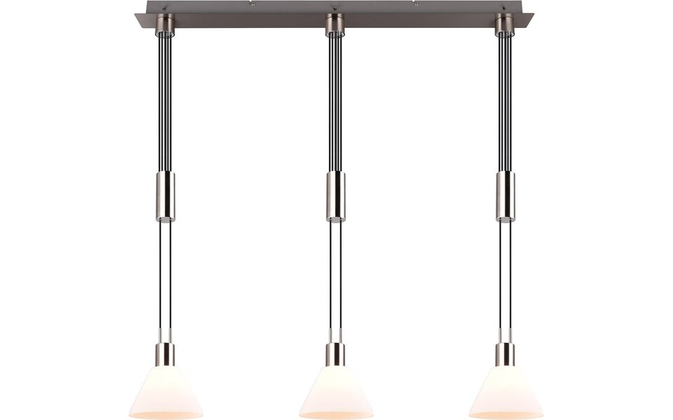 HLW LED LED Hanglamp Trion Stey - Metalen LED Hanglamp met Glas en 3 Lichtpunten HLW LED LED Hanglamp Trion Stey - Metalen LED Hanglamp met Glas en 3 Lichtpunten