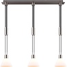 HLW LED LED Hanglamp Trion Stey - Metalen LED Hanglamp met Glas en 3 Lichtpunten