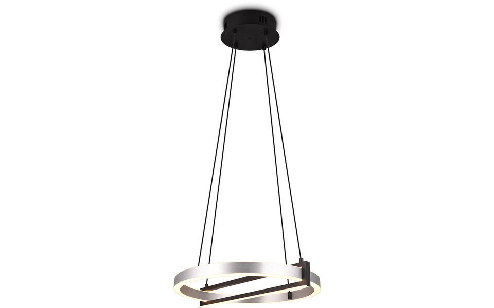 HLW LED Trion Tompie Dimbare LED Hanglamp 55W - Metalen Rond Design, Aanpasbare Kleur HLW LED Trion Tompie Dimbare LED Hanglamp 55W - Metalen Rond Design, Aanpasbare Kleur
