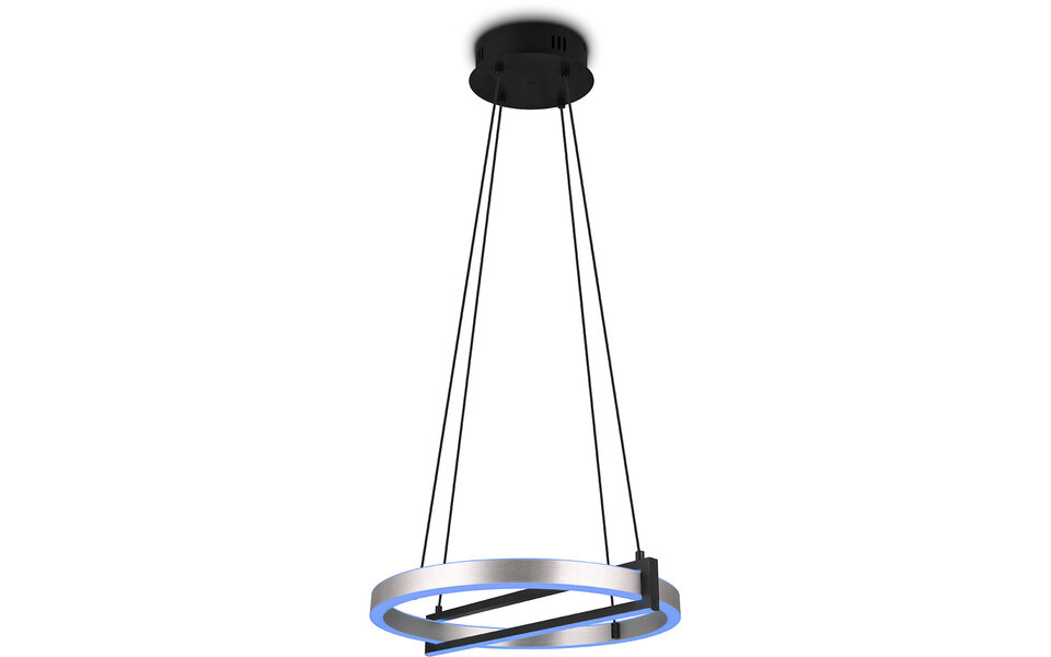 HLW LED Trion Tompie Dimbare LED Hanglamp 55W - Metalen Rond Design, Aanpasbare Kleur HLW LED Trion Tompie Dimbare LED Hanglamp 55W - Metalen Rond Design, Aanpasbare Kleur
