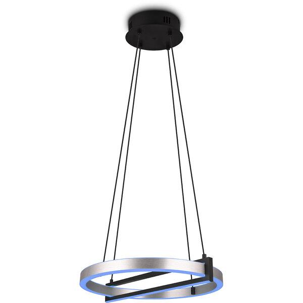 HLW LED Trion Tompie Dimbare LED Hanglamp 55W - Metalen Rond Design, Aanpasbare Kleur HLW LED Trion Tompie Dimbare LED Hanglamp 55W - Metalen Rond Design, Aanpasbare Kleur