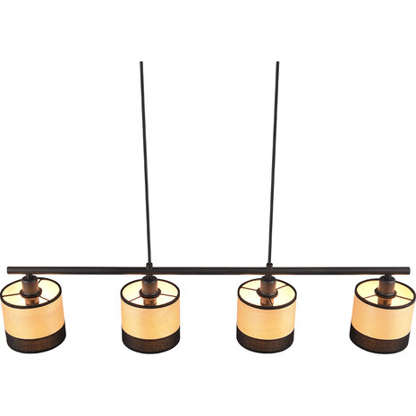 HLW LED Moderne Metalen Zwarte LED Hanglamp Trion Lazo - 4-lichts E14 Verstelbaar HLW LED Moderne Metalen Zwarte LED Hanglamp Trion Lazo - 4-lichts E14 Verstelbaar