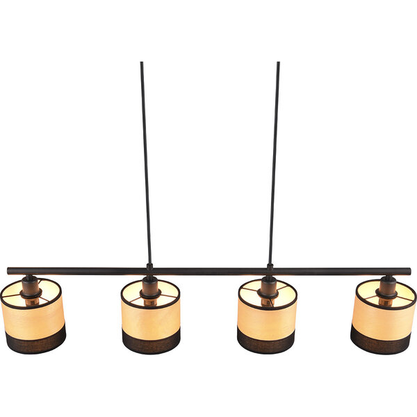 HLW LED Moderne Metalen Zwarte LED Hanglamp Trion Lazo - 4-lichts E14 Verstelbaar HLW LED Moderne Metalen Zwarte LED Hanglamp Trion Lazo - 4-lichts E14 Verstelbaar