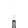 HLW LED Trion Josh Metalen LED Hanglamp - Zwart Wit, E27 Fitting, 1-Lichts LED Lamp