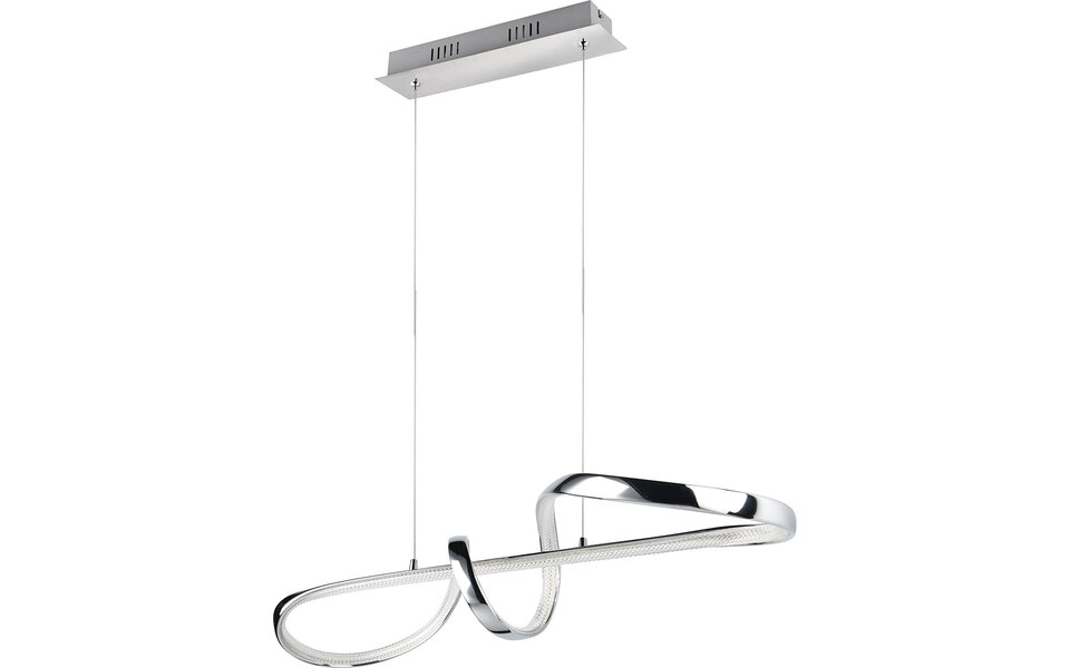 HLW LED Elegante Dimbare Metalen LED Hanglamp 37W - Witte LED Lamp met Natuurlijk Wit Licht