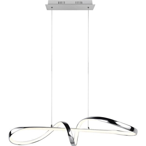 HLW LED Elegante Dimbare Metalen LED Hanglamp 37W - Witte LED Lamp met Natuurlijk Wit Licht HLW LED Elegante Dimbare Metalen LED Hanglamp 37W - Witte LED Lamp met Natuurlijk Wit Licht