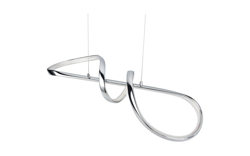 HLW LED Elegante Dimbare Metalen LED Hanglamp 37W - Witte LED Lamp met Natuurlijk Wit Licht