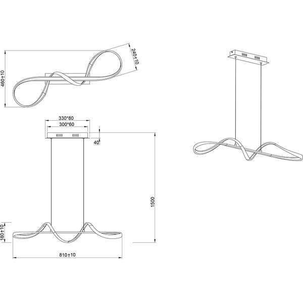 HLW LED Elegante Dimbare Metalen LED Hanglamp 37W - Witte LED Lamp met Natuurlijk Wit Licht HLW LED Elegante Dimbare Metalen LED Hanglamp 37W - Witte LED Lamp met Natuurlijk Wit Licht