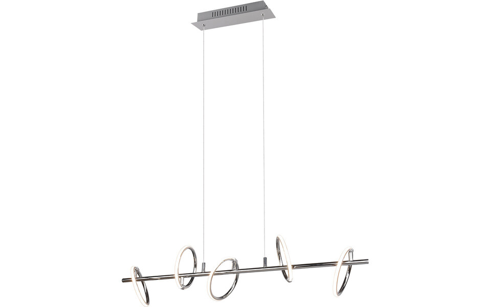 HLW LED Witte Metalen LED Hanglamp Trion Arko - 5 Draaibare Lichtpunten, 4W LED Warm Wit HLW LED Witte Metalen LED Hanglamp Trion Arko - 5 Draaibare Lichtpunten, 4W LED Warm Wit