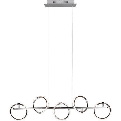 HLW LED Witte Metalen LED Hanglamp Trion Arko - 5 Draaibare Lichtpunten, 4W LED Warm Wit HLW LED Witte Metalen LED Hanglamp Trion Arko - 5 Draaibare Lichtpunten, 4W LED Warm Wit