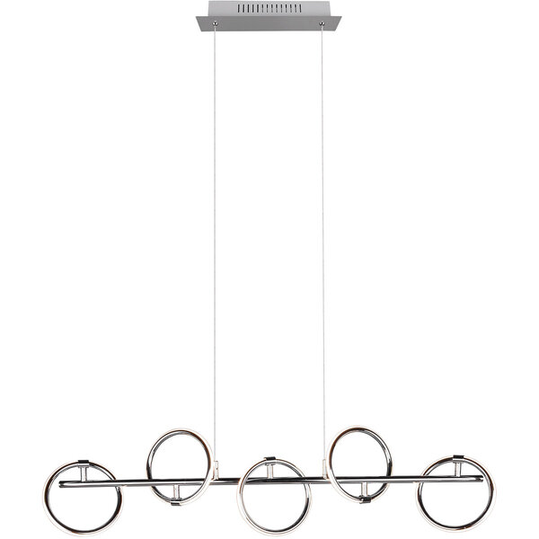 HLW LED Witte Metalen LED Hanglamp Trion Arko - 5 Draaibare Lichtpunten, 4W LED Warm Wit HLW LED Witte Metalen LED Hanglamp Trion Arko - 5 Draaibare Lichtpunten, 4W LED Warm Wit