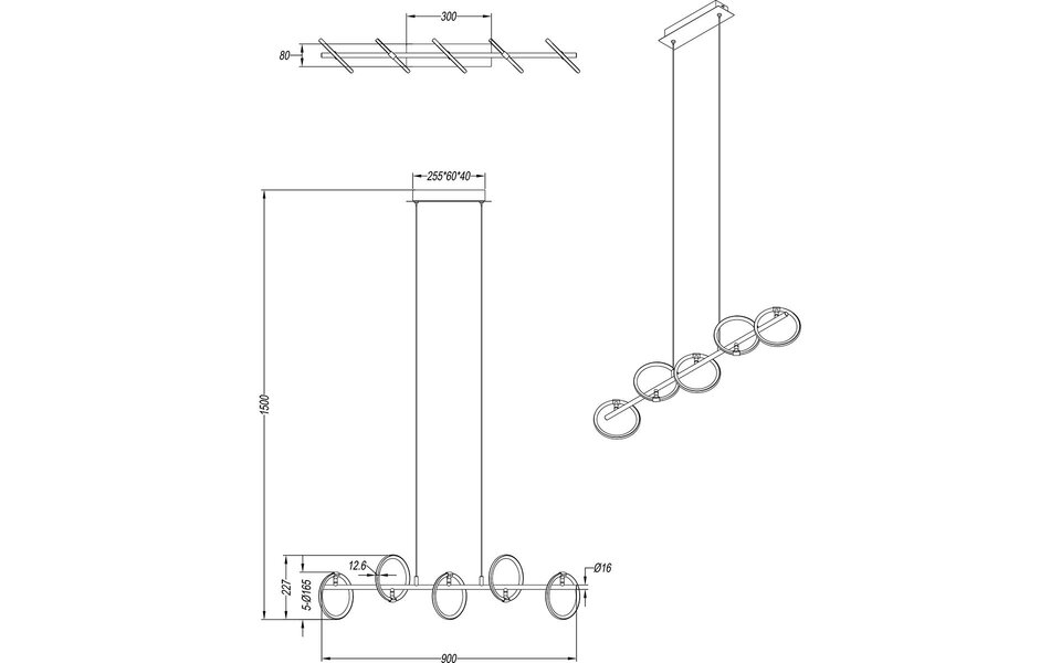 HLW LED Witte Metalen LED Hanglamp Trion Arko - 5 Draaibare Lichtpunten, 4W LED Warm Wit HLW LED Witte Metalen LED Hanglamp Trion Arko - 5 Draaibare Lichtpunten, 4W LED Warm Wit