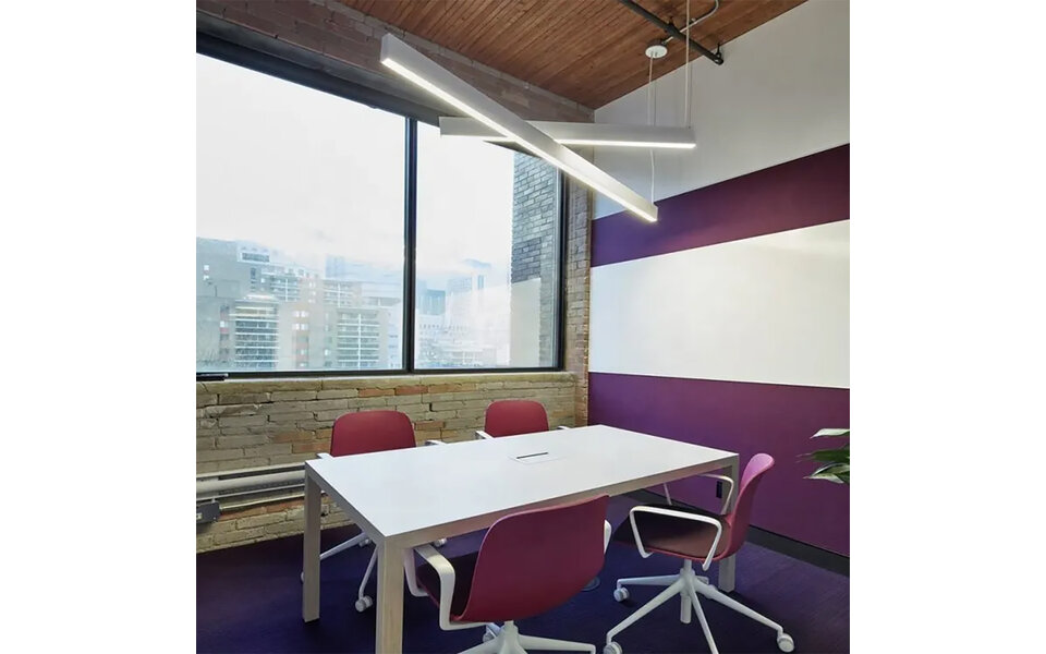 HLW LED Lineaire Witte LED Hanglamp 40W - Warm Wit 3000K, 120cm Lichtopbrengst HLW LED Lineaire Witte LED Hanglamp 40W - Warm Wit 3000K, 120cm Lichtopbrengst