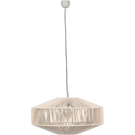 Metalen LED Hanglamp Trion Silka - Witte LED lamp 61cm, verstelbaar & energiezuinig